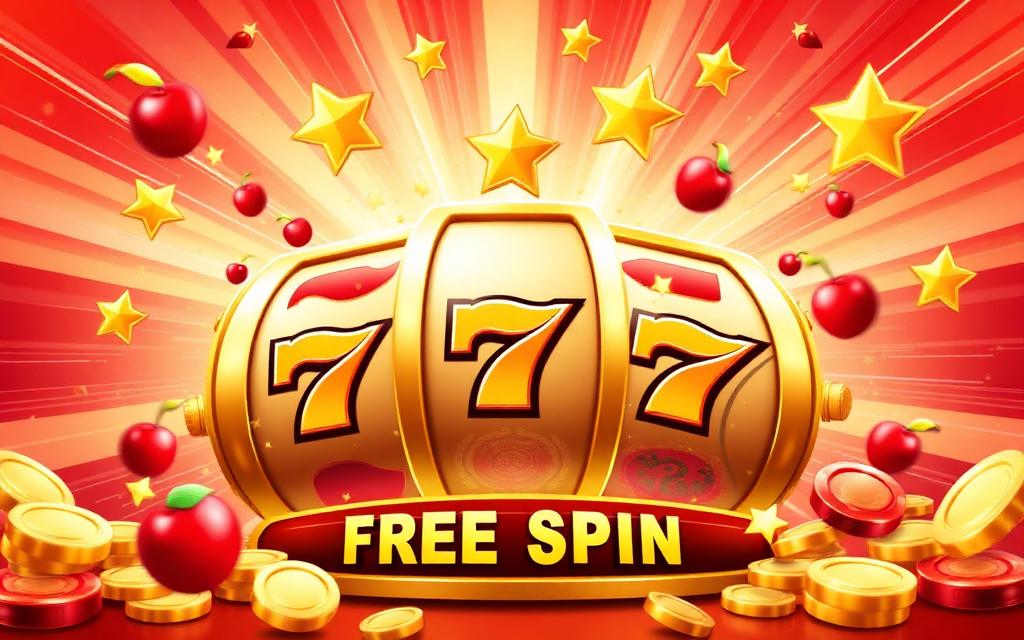 Free spins utan omsättningskrav – guldfärgade hjul med stjärnor